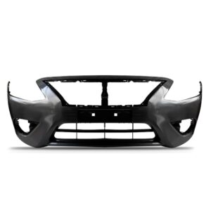 Parachoque Dianteiro Versa 2015 A 2019 C/furo Reboque Tampa Cinza-escuro