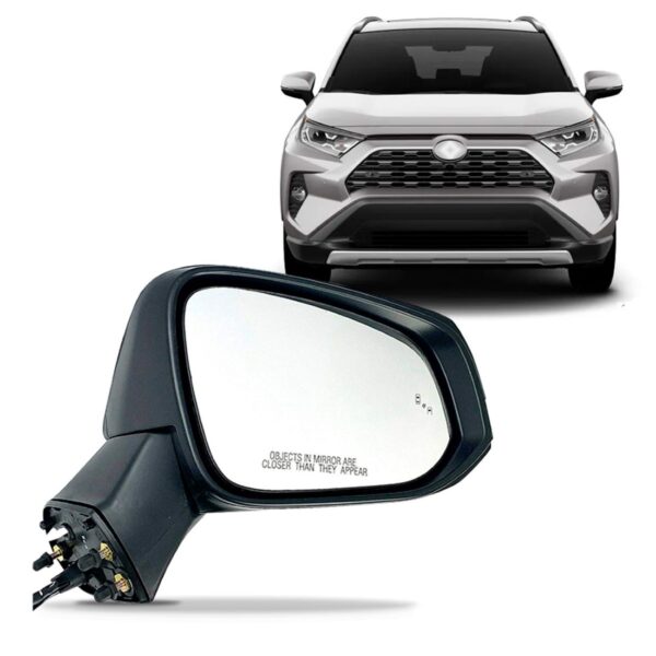 Retrovisor Rav4 19/2020 Elétrico C/ Sinaleira C/ Ponto Cego Lado Direito