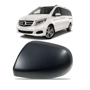Capa Retrovisor Vito 2018 2019 2020 Preto Texturado Lado Esquerdo