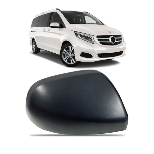 Capa Retrovisor Vito 2018 2019 2020 Preto Texturado Lado Direito