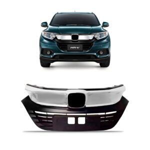 Grade Radiador Hrv 2020 A 2021 Com Friso 1a Linha Preto