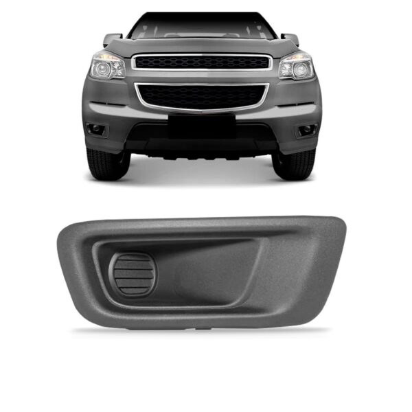 Moldura Farol De Milha Para S10 2012 13 14 15 2016 Fechada Direito Passageiro