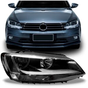 Farol Para Jetta 2016 2017 2018 Manual Com Led 1ª Linha Direito/passageiro