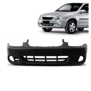 Parachoque Dianteiro Corsa Classic 2000 A 2010 Com Furo Novo Preto