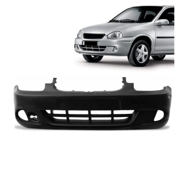 Parachoque Dianteiro Corsa Classic 2000 A 2010 Com Furo Novo Preto