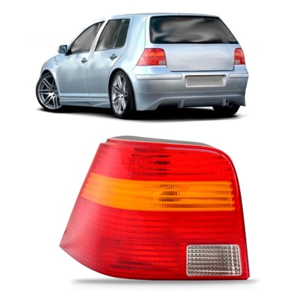 Lanterna Traseira Golf 1998 A 2006 Tricolor Lado Esquerdo