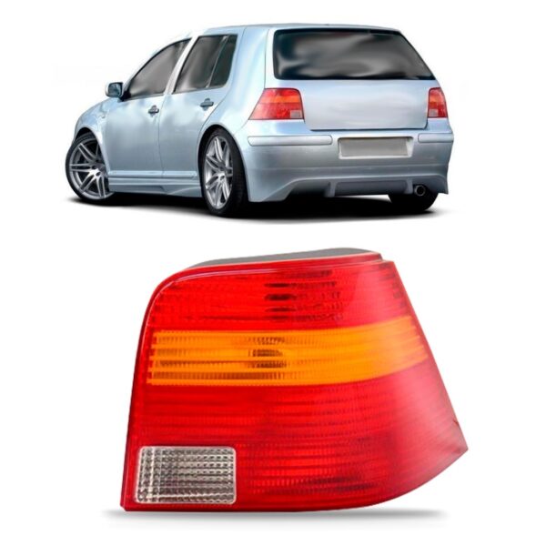 Lanterna Traseira Golf 1998 A 2006 Tricolor Lado Direito