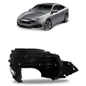 Protetor Caixa De Roda Dianteiro Civic 2016 2017 2018 Lado Esquerdo