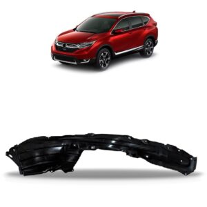 Protetor Caixa Roda Dianteiro Para Crv 2017 A 2019 Cor Preta Lado Direito