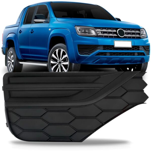 Grade Moldura Milha Para Amarok 2017 A 2023 Sem Furo Lado Direito