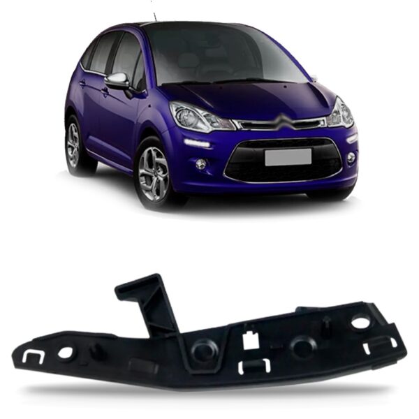 Guia Suporte Parachoque Dianteiro C3 2013 14 15 16 2017 Lado Direito