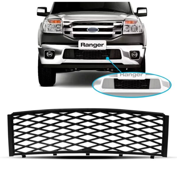 Tela Central Para Ranger 2010 2011 2012 Inferior Preto