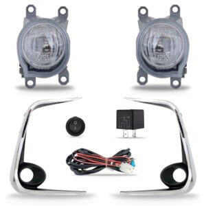 Kit Farol Milha Corolla 2020 A 2021 Com Led Friso Crom Drl