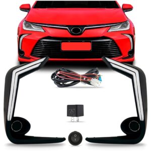 Kit Farol Milha Auxiliar Corolla 2020 2021 Com Led Drl