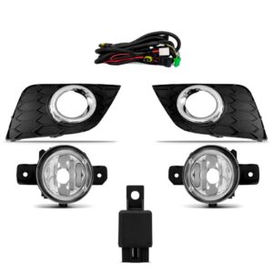 Kit Farol Milha Auxiliar Sentra 2019 A 2021 Com Foco Simples