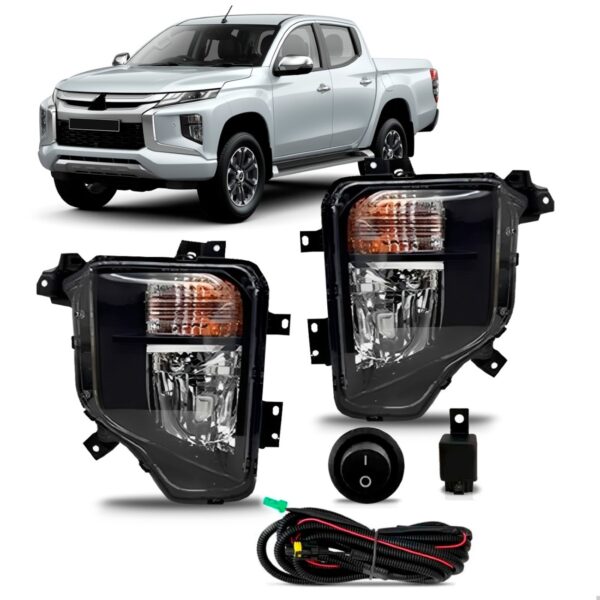 Kit Farol Milha Auxiliar L200 Triton 2020 2021 S/led Oferta