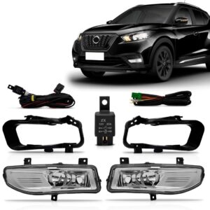 Jogo Farol Milha Auxiliar Kicks 2017 2018 2019 2020 Led Drl