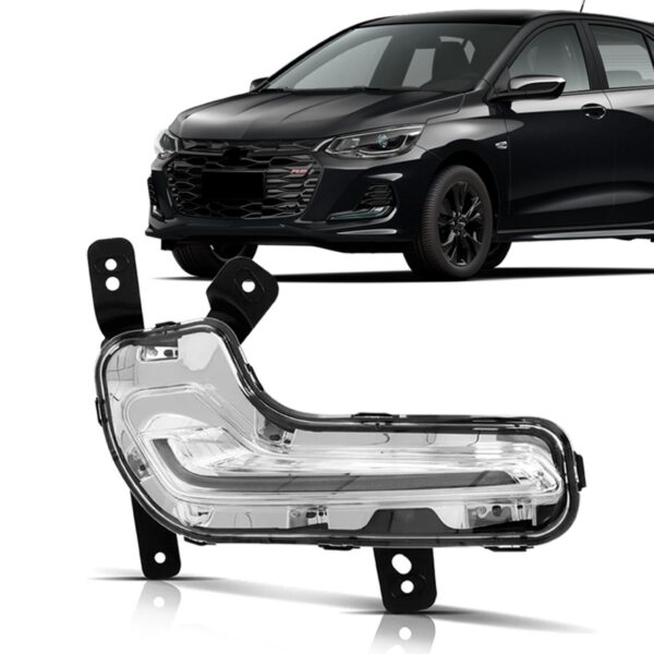 Farol Milha Drl Led Para Chevrolet Onix 2020 2021 2022 2024 Lado Direito