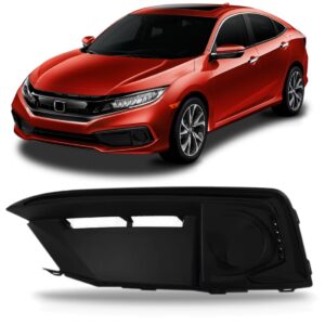 Moldura Farol De Milha Civic 2019 A 2022 C/ Furo Milha Lado Esquerdo