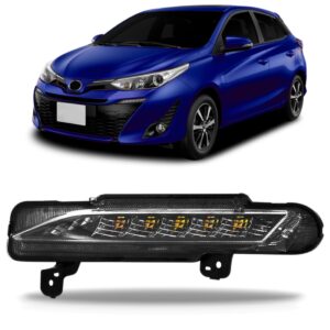 Farol De Milha Daylight Yaris 18 19 20 Com Led Drl 1ª Linha Esquerdo