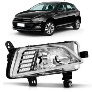 Farol Milha Auxiliar Polo 2018 2019 2020 Led Luz Diurna Drl Lado Esquerdo