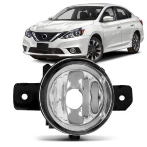 Farol Milha Auxiliar Sentra 2019 20 21 Foco Simples Cromado Lado Direito