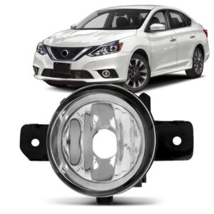 Farol Milha Auxiliar Sentra 2019 20 21 Foco Simples Cromado Lado Esquerdo