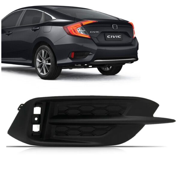 Acabamento Parachoque Traseiro Para Honda Civic 2020 2021 Lado Esquerdo