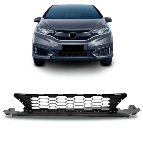 Grade Central Parachoque Dianteiro Fit 2020 A 2021 1a Linha