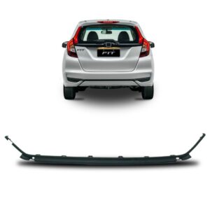 Friso Parachoque Traseiro Fit Honda 2020/ 2021 Mega Desconto Preto