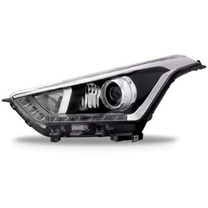 Farol Para Hyundai Creta Manual 2017 A 2021 Com Led 1a Linha Esquerdo/motorista