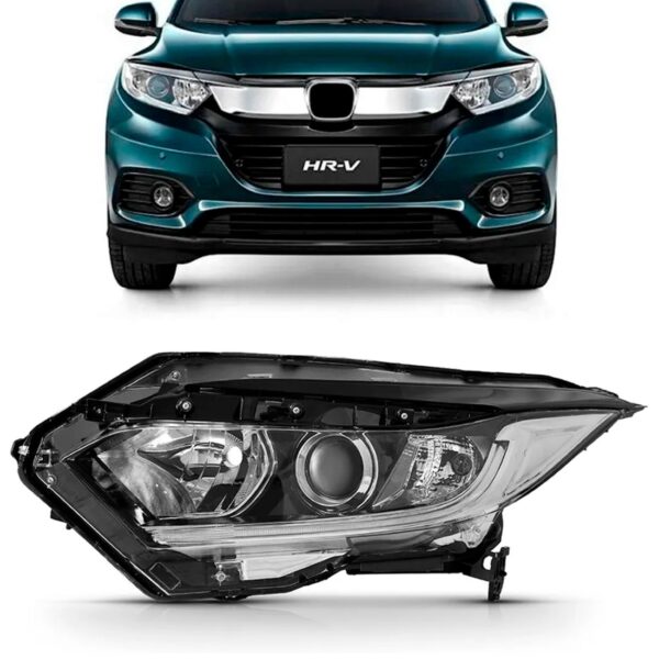 Farol Hrv 2019 2020 2021 Eletrico Com Motor Com Led Lado Esquerdo