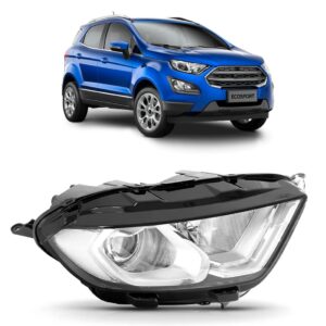 Farol Ecosport 2018 2019 2020 Manual Com Led 1ª Linha Direito/passageiro