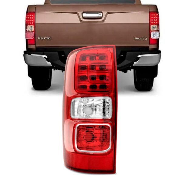 Lanterna Traseira S10 2012 2013 2014 2015 2016 Com Led Lado Esquerdo