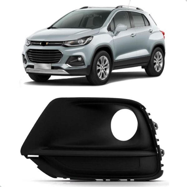 Moldura Farol Milha Tracker 2017 A 2020 Com Furo S/ Friso Lado Esquerdo