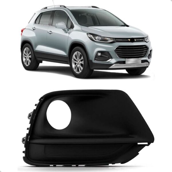 Moldura Farol Milha Tracker 2017 A 2020 Com Furo S/ Friso Lado Direito