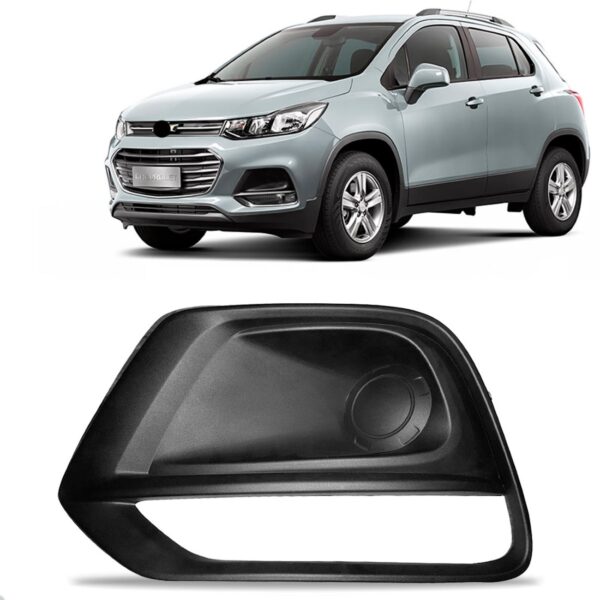 Moldura Farol Milha Tracker 2017 A 2020 C/ Furo S/ Friso Lado Esquerdo