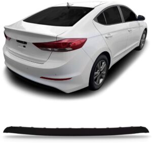 Spoiler Parachoque Traseiro Elantra 2016 17 18 2019 Inferior Preto