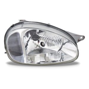 Farol Corsa 2000 A 2009 Carcaça Cinza Lente Policarbonato Lado Direito