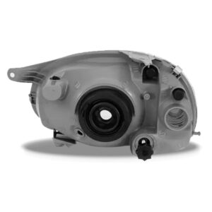 Farol Corsa 2000 A 2009 Carcaça Cinza Lente Policarbonato Lado Direito