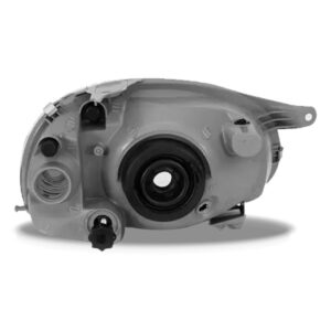 Farol Corsa 2000 A 2009 Carcaça Cinza Lente Policarbonato Lado Esquerdo