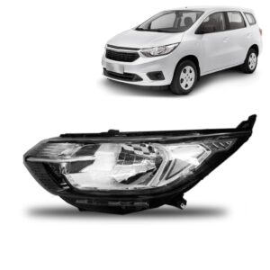 Farol Spin 2019 2020 2021 Cromado Sem Led 1ª Linha - Esquerdo/motorista