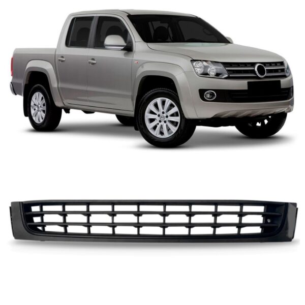 Grade Central Tela Parachoque Amarok 2010 A 2014 1a Linha Preto
