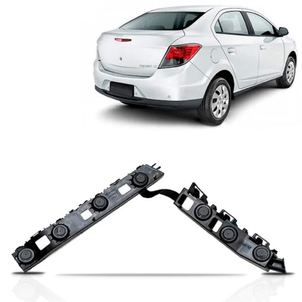 Guia Suporte Parachoque Traseiro Prisma 2013 2014 2015 2016 Lado Esquerdo