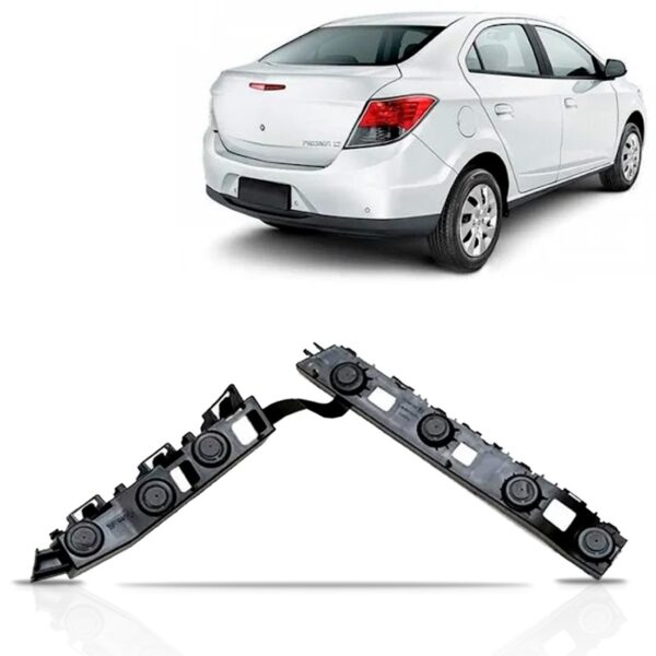 Guia Suporte Parachoque Traseiro Prisma 2013 2014 2015 2016 Lado Direito