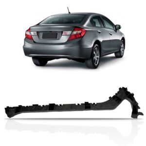 Guia Suporte Parachoque Traseiro Civic 2012 2013 14 15 2016 Lado Esquerdo