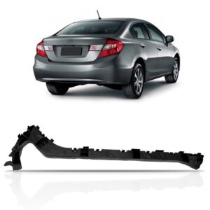 Guia Suporte Parachoque Traseiro Civic 2012 2013 14 15 2016 Lado Direito