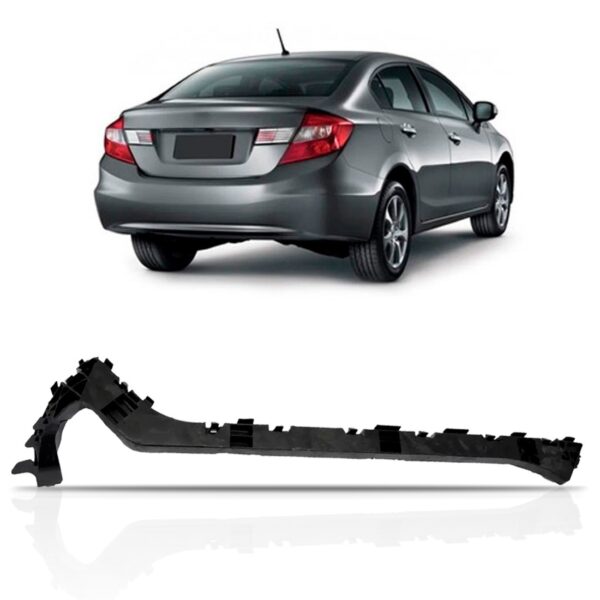 Guia Suporte Parachoque Traseiro Civic 2012 2013 14 15 2016 Lado Direito