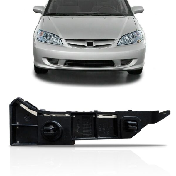 Guia Suporte Parachoque Dianteiro Civic 2003 2004 2005 2006 Lado Direito