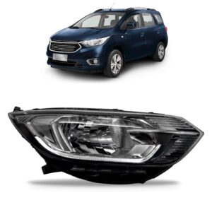 Farol Spin Premier 2019 2020 2021 Cromado Com Led 1ª Linha - Direito/passageiro